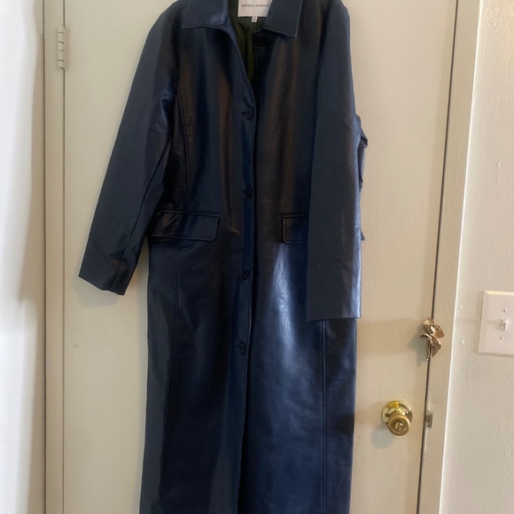 Navy Blue Full Length Rebecca Minkoff Trench - Picture 4 of 7